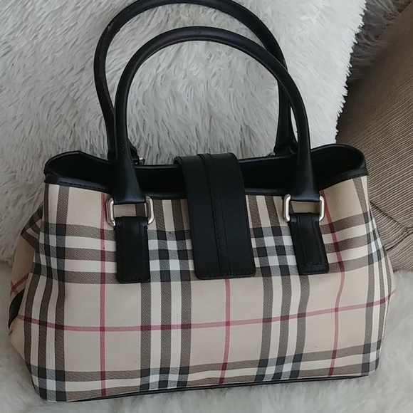 Burberry Beige and Black Satchel - Picture 3 of 16
